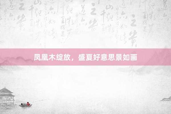 凤凰木绽放,盛夏好意思景如画